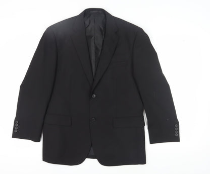 John Lewis Men's Black Blazer, Regular Fit 40S
