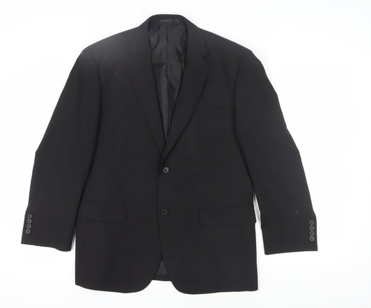John Lewis Men's Black Blazer, Regular Fit 40S