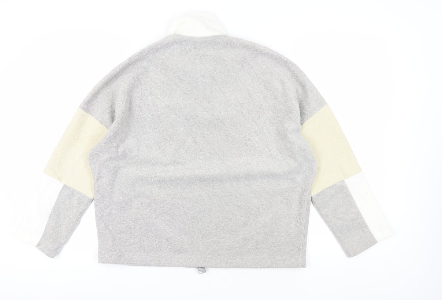Monki Women's Grey Colourblock XS Pullover Sweatshirt