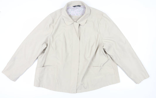 Bm Collection Beige Women's XL Jacket - Casual & Classic