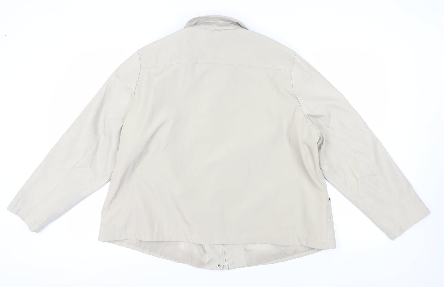 Bm Collection Beige Women's XL Jacket - Casual & Classic