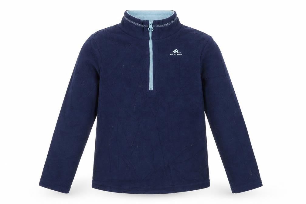 Quechua Boys Blue Fleece 1/2 Zip Sweatshirt 7-8 Years