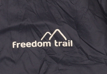 Close-up detail of Freedom Trail boys’ blue windbreaker jacket 11-12 years