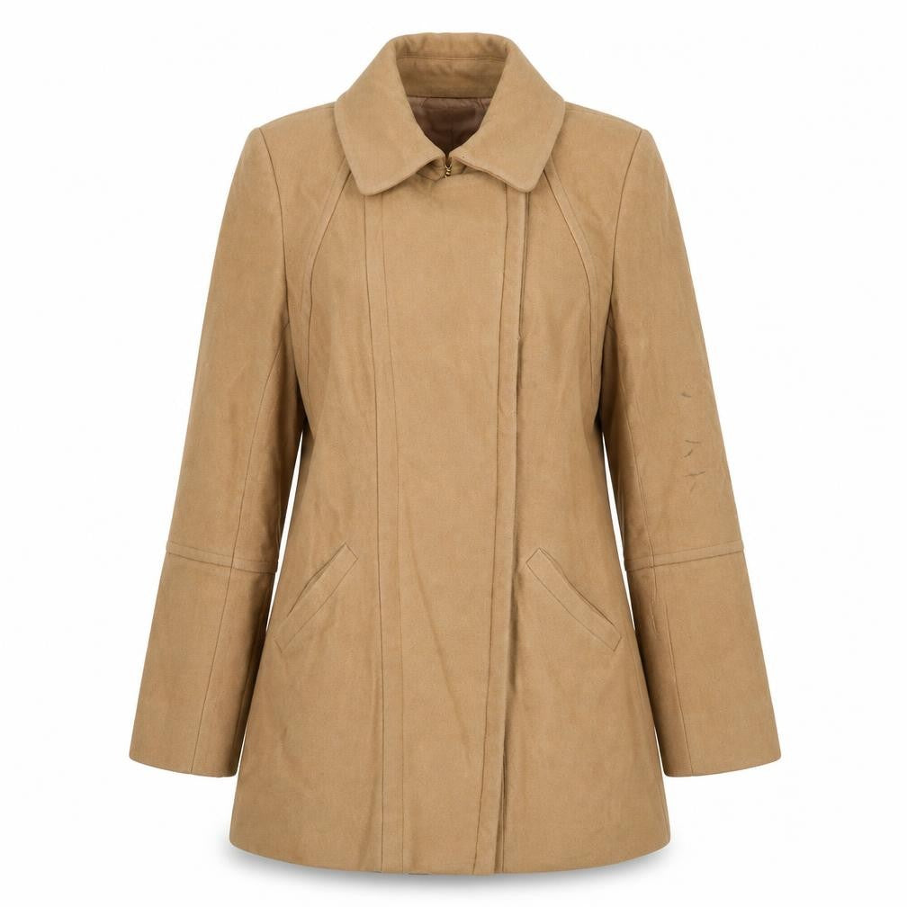 Marcs Women's Beige Wool Overcoat Size 12