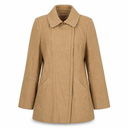 Marcs Women's Beige Wool Overcoat Size 12