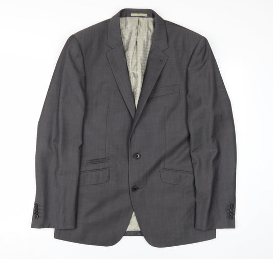 Next Men's Grey Blazer Single-Breasted 38S