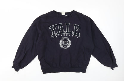 H&M Women's Black XS Pullover Yale Sweatshirt