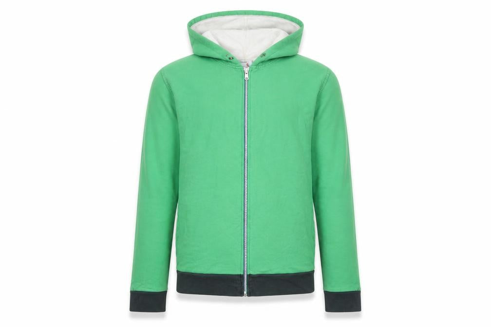 Topman Men's Green Full Zip Hoodie S