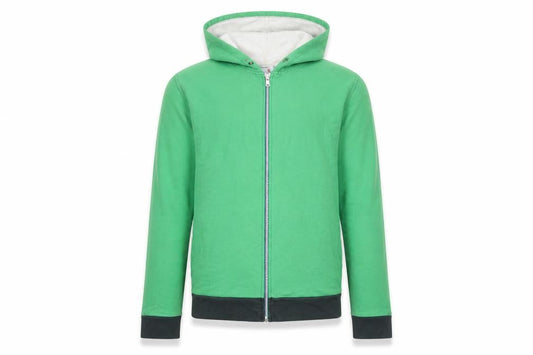 Topman Men's Green Full Zip Hoodie S