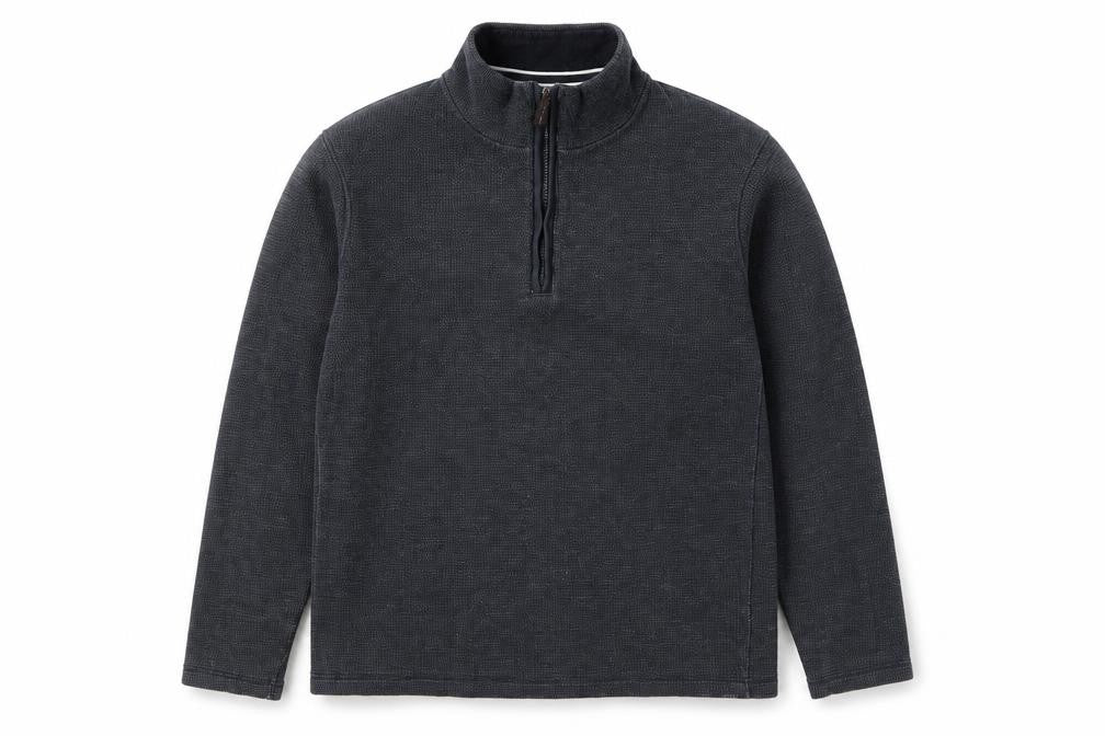 John Lewis Men's Grey 1/4 Zip Sweatshirt, Size L