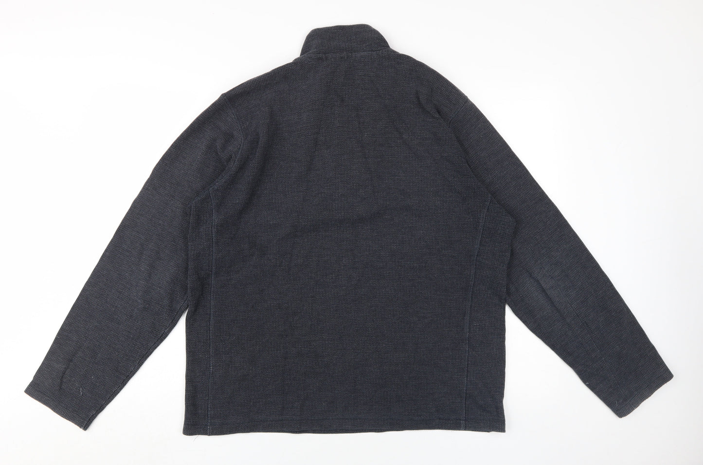 John Lewis Men's Grey 1/4 Zip Sweatshirt, Size L