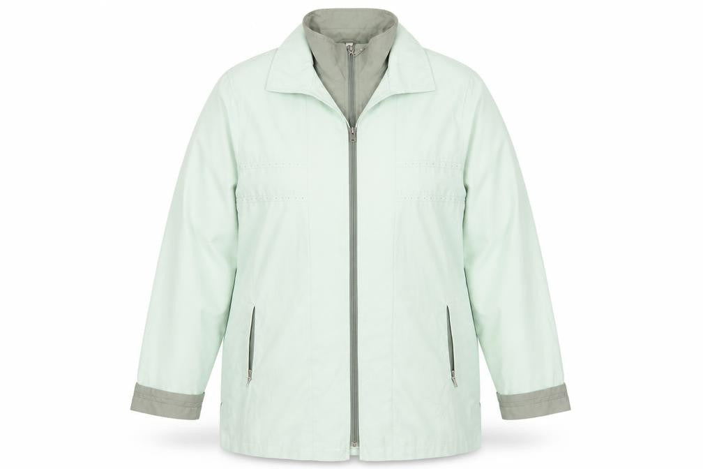 Klass Collection Women's Green Basic Jacket Size 18