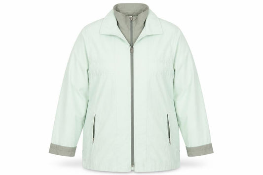 Klass Collection Women's Green Basic Jacket Size 18
