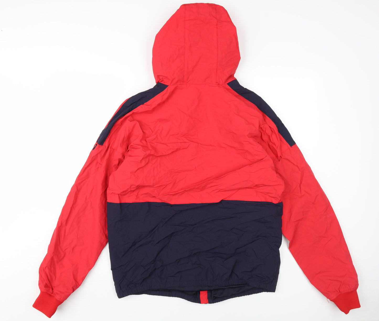 Pull&Bear Men's Red Windbreaker Jacket Size L