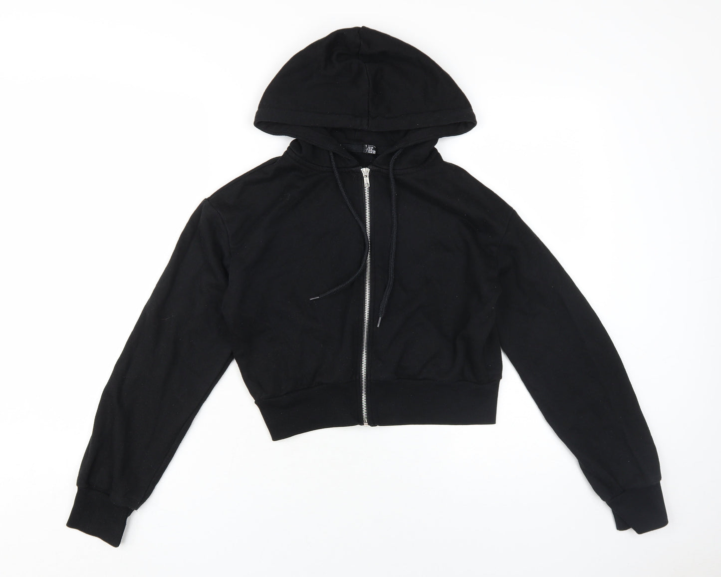 boohoo Women's Black Full Zip Hoodie Size 10