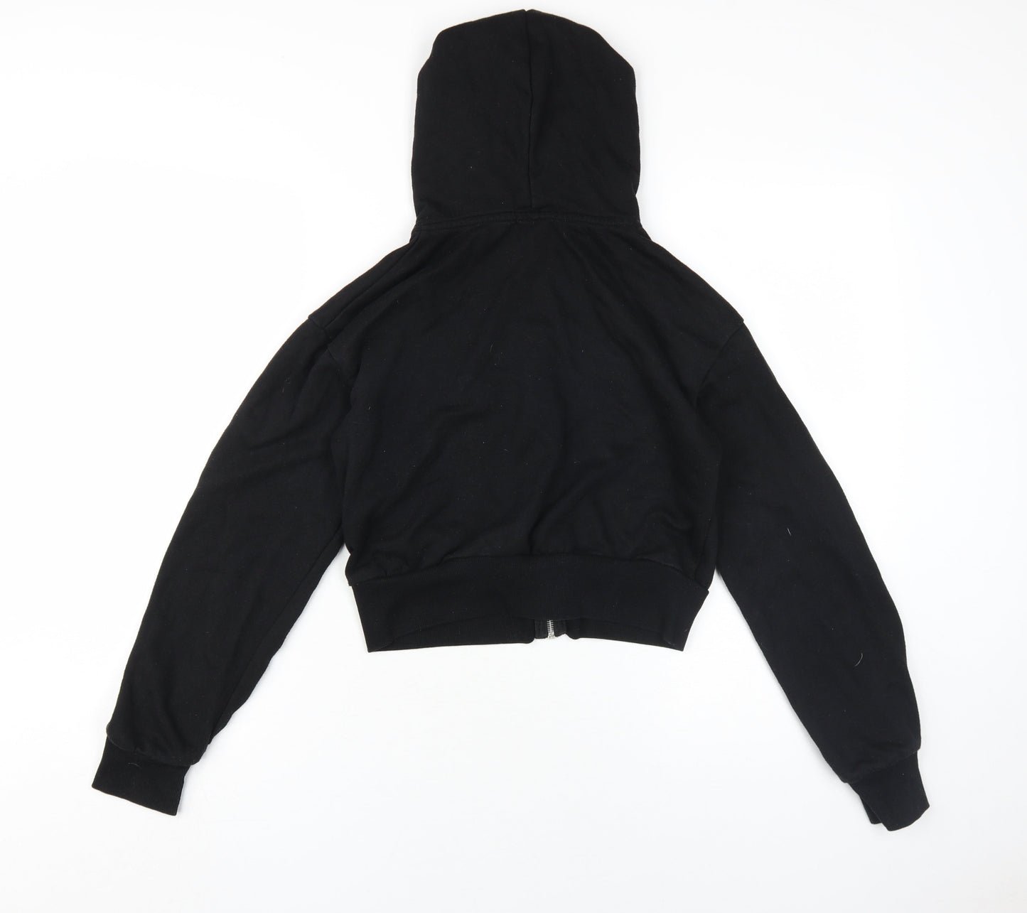 boohoo Women's Black Full Zip Hoodie Size 10