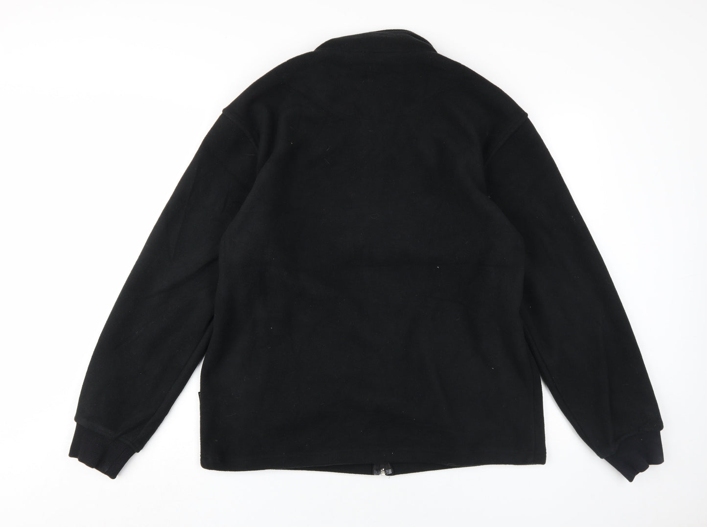 Guodil Men's Black Fleece Jacket L Stand-Up Collar