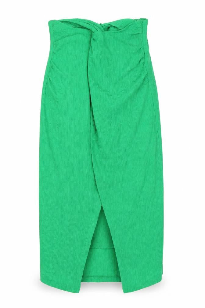 Stradivarius Women's Green Midi Pencil Skirt, Size M