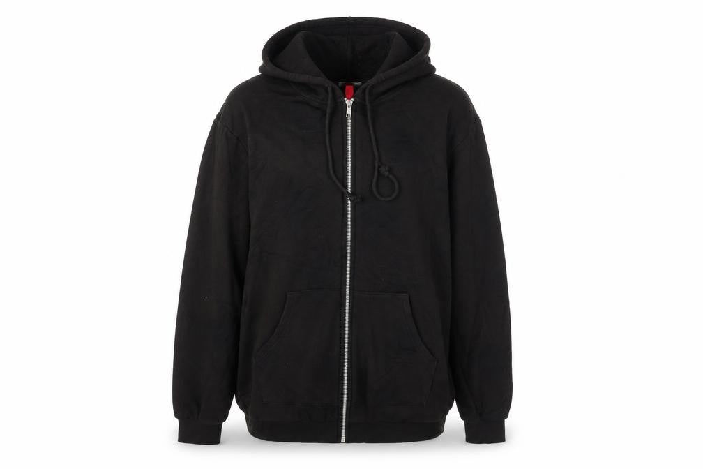 H&M Women's Black Full Zip Hoodie, Size Small, Cotton