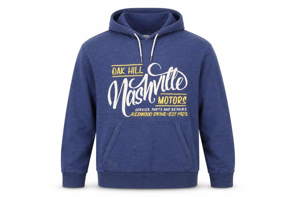 Next Men's Blue Medium Pullover Graphic Hoodie