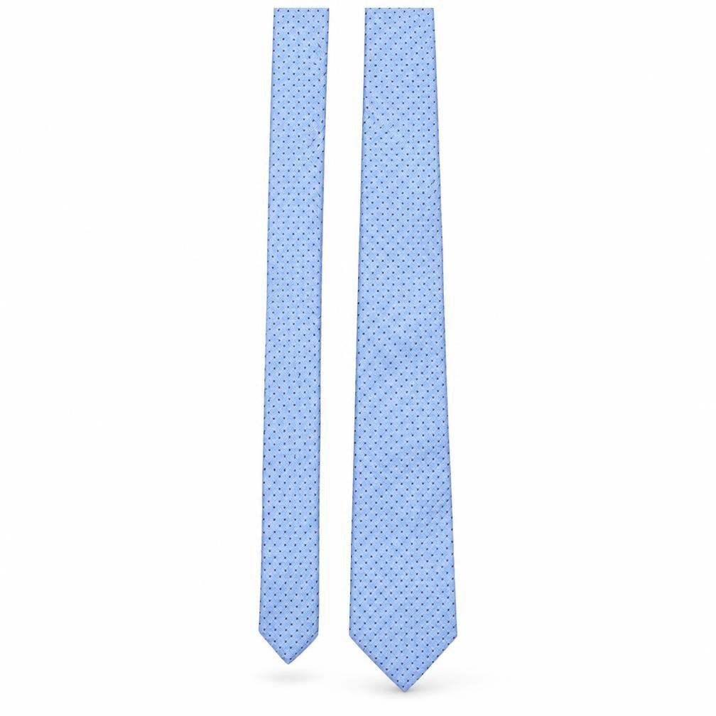Armani Collezioni Men's Blue Silk Polka Dot Tie