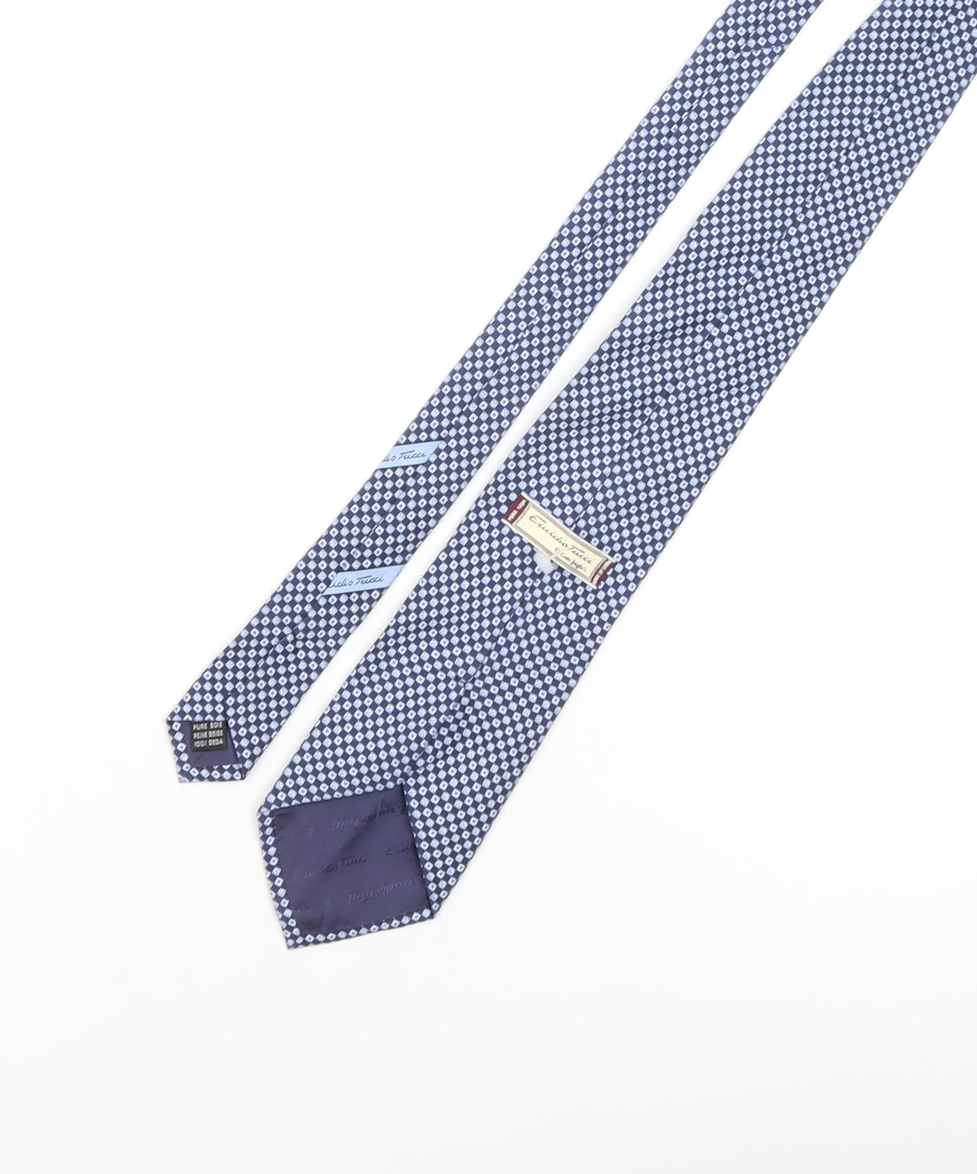 Tucci Men's Blue Silk Geometric Tie