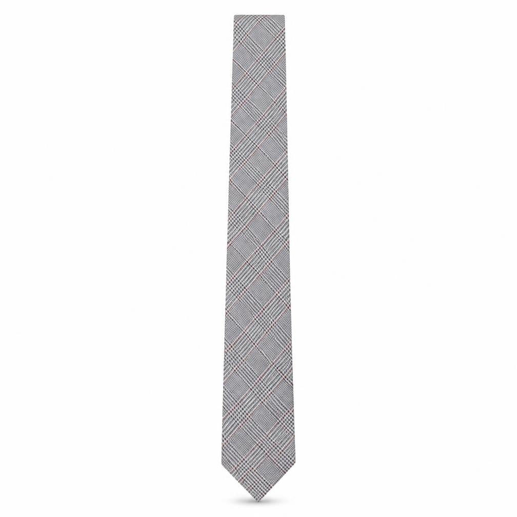 Bäumler Men's Multicoloured Plaid Silk Tie