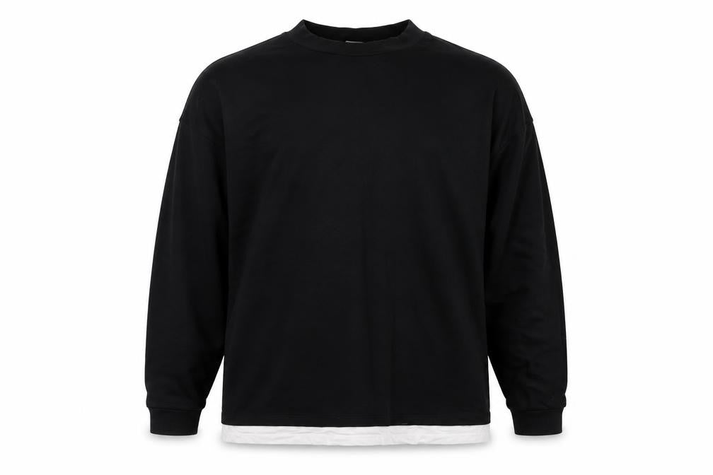 ASOS Unisex Black Pullover Sweatshirt L Cotton