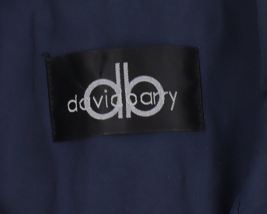 David Barry Men's Blue Windbreaker Jacket L