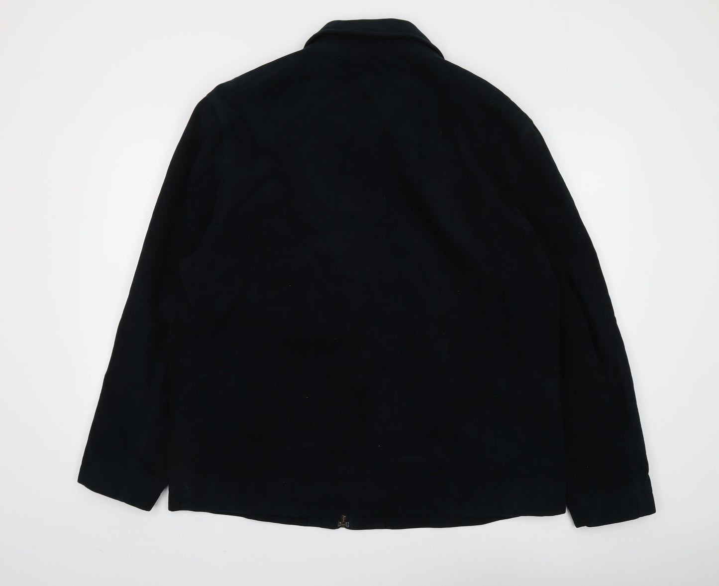 Burton Men's Black Cotton Jacket - Large, Zip Closure