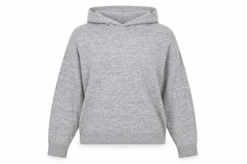 Gap Women's Grey Hooded Pullover Jumper XS