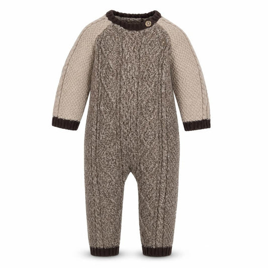 Next Unisex Baby Romper Brown 3-6 Months Knit Style