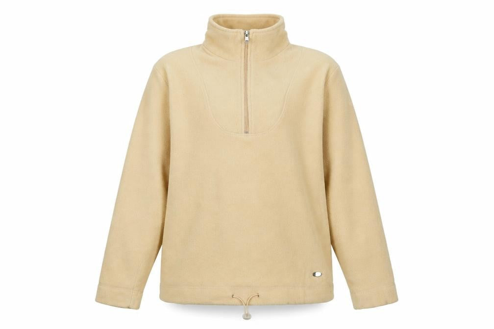 Tony Brown Unisex Beige Fleece Zip Pullover Sweatshirt M