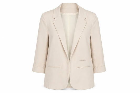 ASOS Women’s Beige Blazer Size 10 Regular 3/4 Sleeve