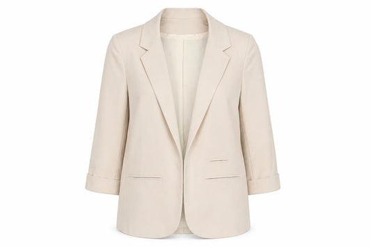 ASOS Women’s Beige Blazer Size 10 Regular 3/4 Sleeve
