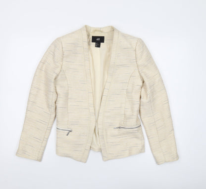 H&M Women's Ivory Blazer, Size 8, Regular Fit