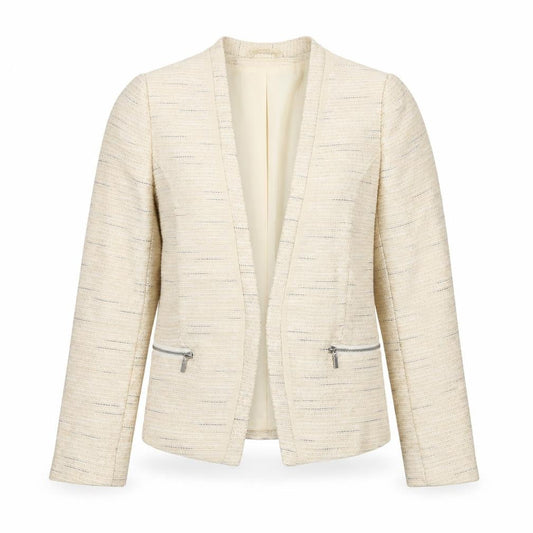 H&M Women's Ivory Blazer, Size 8, Regular Fit