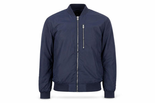 H&M Men's Blue Bomber Jacket M Lightweight Stylish