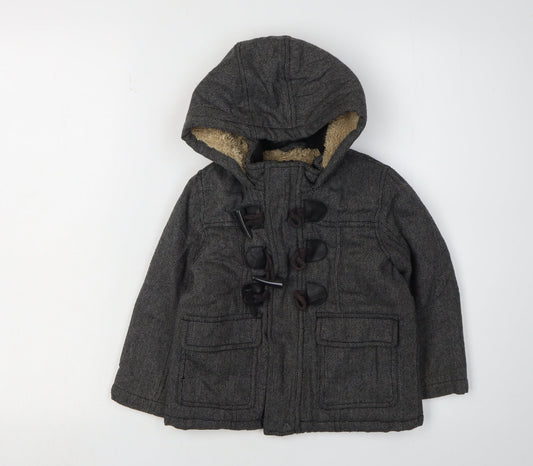 John Lewis Boys Grey Duffle Coat 3 Years