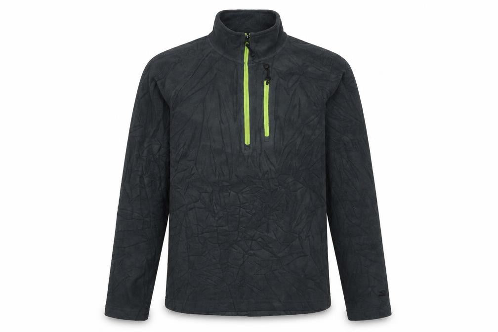 Starter Men's Grey 1/2 Zip Fleece Sweatshirt - Size S, Lightweight
