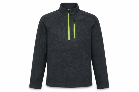 Starter Men's Grey 1/2 Zip Fleece Sweatshirt - Size S, Lightweight