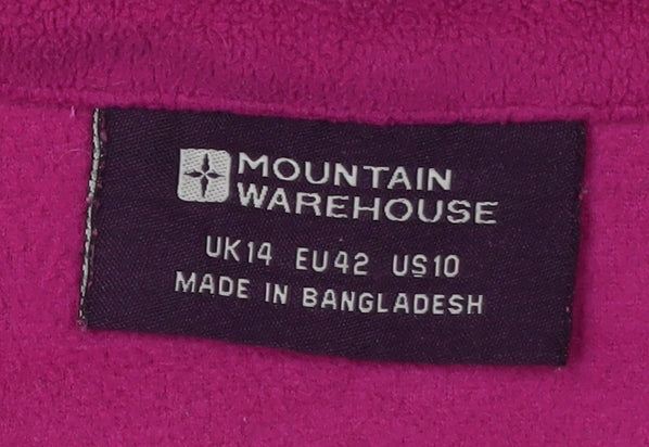 Mountain Warehouse Women's Purple Fleece Pullover UK 14