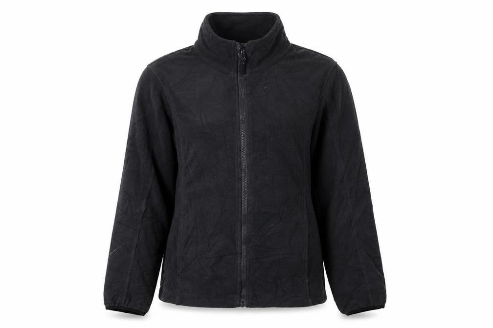 Crane Women's Black Fleece Jacket S Casual Full Zip