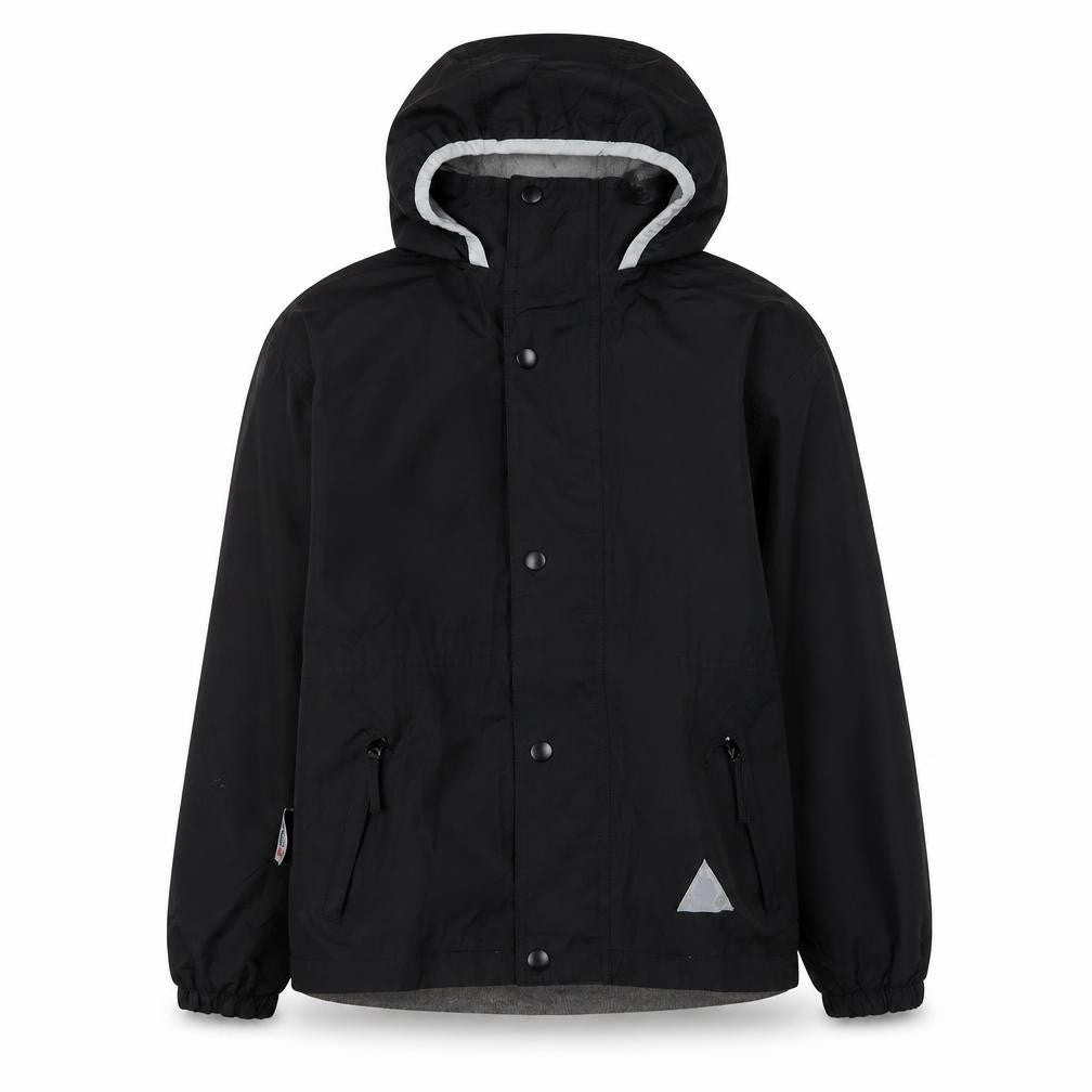 Front view of Result boys’ black xl hooded jacket waterproof casual