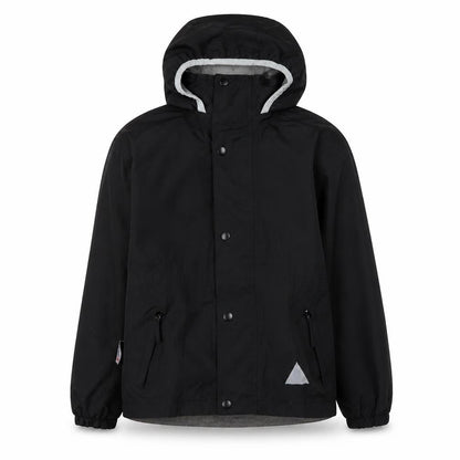Front view of Result boys’ black xl hooded jacket waterproof casual