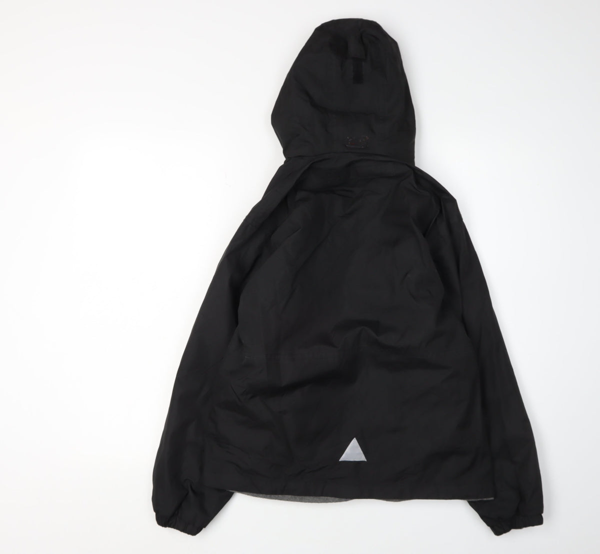 Back view of Result boys’ black xl hooded jacket waterproof casual