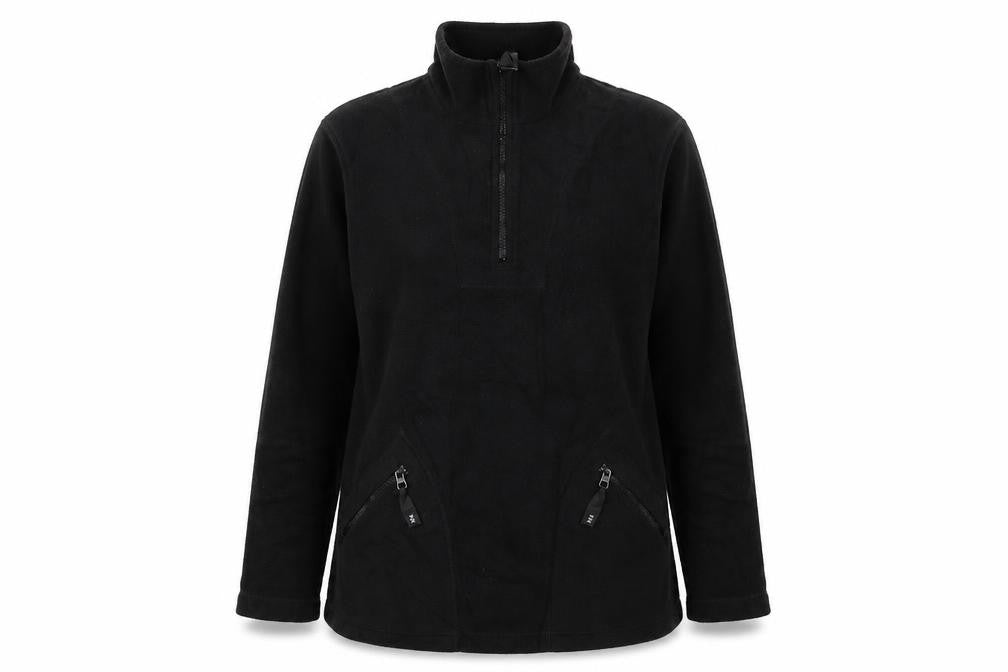nx Women's Black Fleece Jacket S Casual Zip Pockets