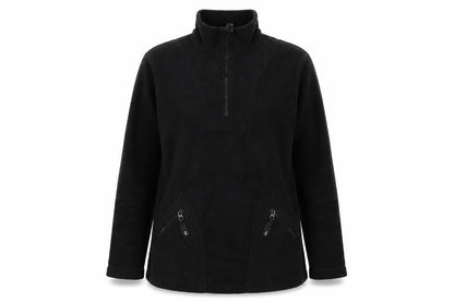 NX Women's Black Fleece Jacket S Casual Zip Pockets