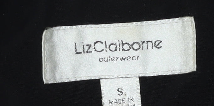 Liz Claiborne Men's Black Regular Fit Mid-Length Coat