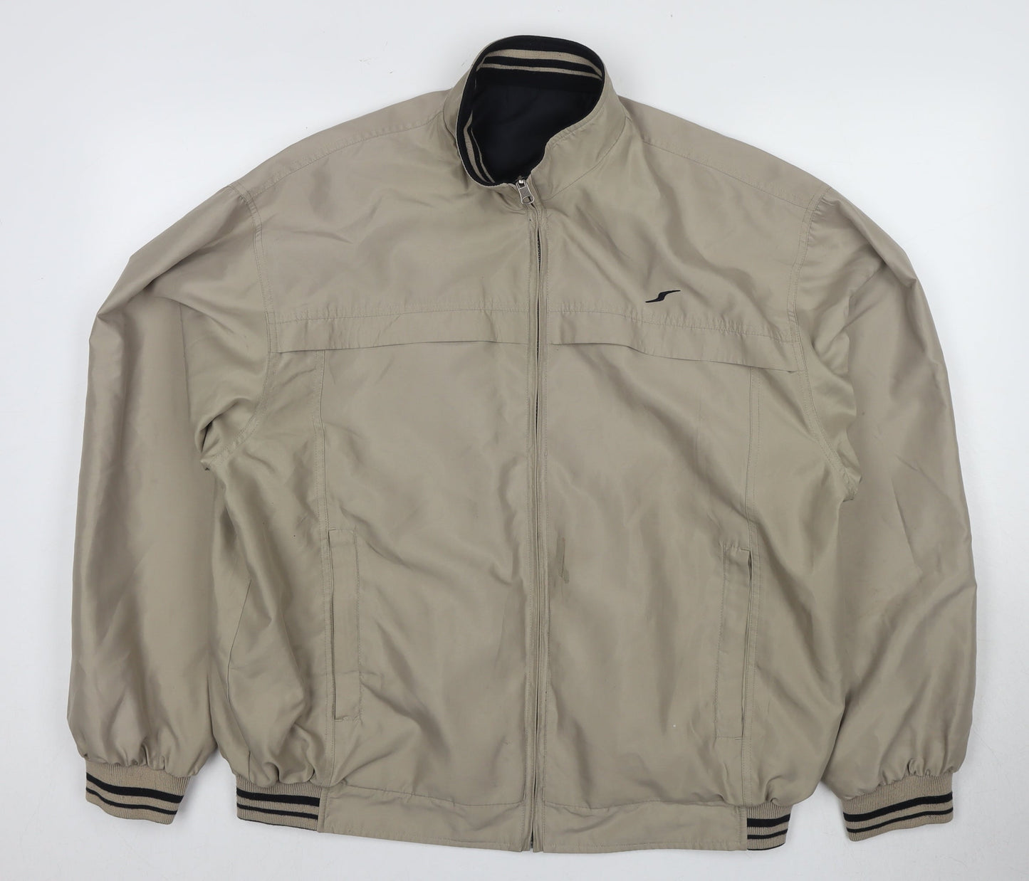 Speedtrap Men's Beige Bomber Jacket, M, Classic Fit